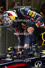 08.07.2011 Silverstone, UK, England,  Sebastian Vettel (GER), Red Bull Racing  - Formula 1 World Championship, Rd 09, British Grand Prix, Friday Practice