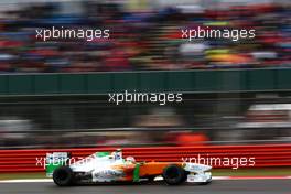 08.07.2011 Silverstone, UK, England,  Paul di Resta (GBR), Force India F1 Team  - Formula 1 World Championship, Rd 09, British Grand Prix, Friday Practice