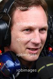 08.07.2011 Silverstone, UK, England,  Christian Horner (GBR), Red Bull Racing, Sporting Director - Formula 1 World Championship, Rd 09, British Grand Prix, Friday Practice