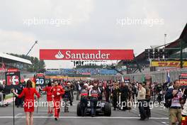 10.07.2011 Silverstone, UK, England,  Sebastian Vettel (GER), Red Bull Racing - Formula 1 World Championship, Rd 09, British Grand Prix, Sunday Pre-Race Grid