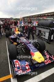 10.07.2011 Silverstone, UK, England,  Mark Webber (AUS), Red Bull Racing  - Formula 1 World Championship, Rd 09, British Grand Prix, Sunday Pre-Race Grid