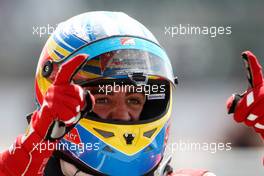 10.07.2011 Silverstone, UK, England,  Fernando Alonso (ESP), Scuderia Ferrari wins the race - Formula 1 World Championship, Rd 09, British Grand Prix, Sunday Podium