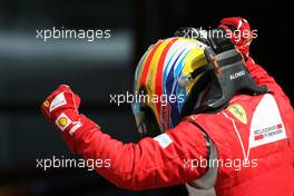10.07.2011 Silverstone, UK, England,  Fernando Alonso (ESP), Scuderia Ferrari  - Formula 1 World Championship, Rd 09, British Grand Prix, Sunday Podium