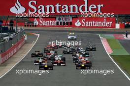 10.07.2011 Silverstone, UK, England,  Start of the race - Formula 1 World Championship, Rd 09, British Grand Prix, Sunday Race