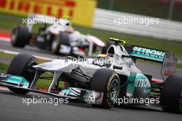 10.07.2011 Silverstone, UK, England,  Nico Rosberg (GER), Mercedes GP Petronas F1 Team - Formula 1 World Championship, Rd 09, British Grand Prix, Sunday Race
