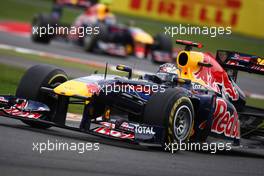 10.07.2011 Silverstone, UK, England,  Sebastian Vettel (GER), Red Bull Racing - Formula 1 World Championship, Rd 09, British Grand Prix, Sunday Race
