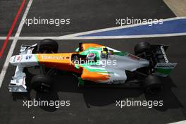 09.07.2011 Silverstone, UK, England,  Paul di Resta (GBR), Force India F1 Team - Formula 1 World Championship, Rd 09, British Grand Prix, Saturday Practice
