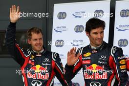 09.07.2011 Silverstone, UK, England,  Sebastian Vettel (GER), Red Bull Racing, Mark Webber (AUS), Red Bull Racing - Formula 1 World Championship, Rd 09, British Grand Prix, Saturday Qualifying