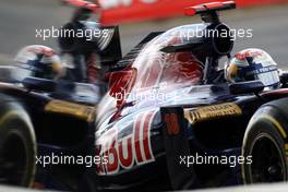 09.07.2011 Silverstone, UK, England,  Sébastien Buemi (SUI), Scuderia Toro Rosso - Formula 1 World Championship, Rd 09, British Grand Prix, Saturday Practice