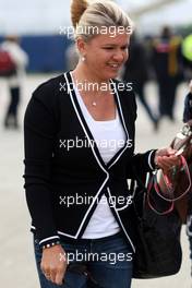 09.07.2011 Silverstone, UK, England,  Corina Schumacher (GER), Corinna, Wife of Michael Schumacher - Formula 1 World Championship, Rd 09, British Grand Prix, Saturday