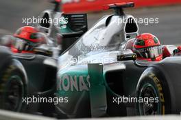 09.07.2011 Silverstone, UK, England,  Michael Schumacher (GER), Mercedes GP Petronas F1 Team - Formula 1 World Championship, Rd 09, British Grand Prix, Saturday Practice