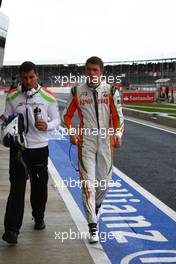 09.07.2011 Silverstone, UK, England,  Paul di Resta (GBR), Force India F1 Team - Formula 1 World Championship, Rd 09, British Grand Prix, Saturday Practice
