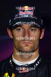 09.07.2011 Silverstone, UK, England,  Mark Webber (AUS), Red Bull Racing - Formula 1 World Championship, Rd 09, British Grand Prix, Saturday Press Conference