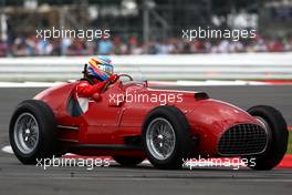 10.07.2011 Silverstone, UK, England,  Fernando Alonso (ESP), Scuderia Ferrari drives the 1951 Silverstone winning Ferrari 375 - Formula 1 World Championship, Rd 09, British Grand Prix, Sunday