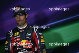 10.07.2011 Silverstone, UK, England,  Mark Webber (AUS), Red Bull Racing - Formula 1 World Championship, Rd 09, British Grand Prix, Sunday Press Conference