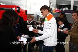07.07.2011 Silverstone, UK, England,  Paul di Resta (GBR), Force India F1 Team  - Formula 1 World Championship, Rd 09, British Grand Prix, Thursday