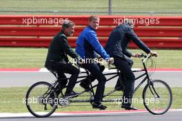 07.07.2011 Silverstone, UK, England,  Eddie Jordan (IRL), David Coulthard (GBR), BBC TV  - Formula 1 World Championship, Rd 09, British Grand Prix, Thursday