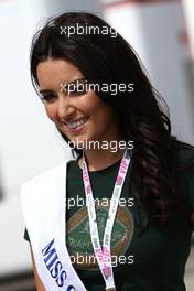 07.07.2011 Silverstone, UK, England,  Miss Great Britain Amy Carrier (GBR) - Formula 1 World Championship, Rd 09, British Grand Prix, Thursday