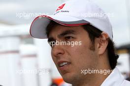 07.07.2011 Silverstone, UK, England,  Sergio Perez (MEX), Sauber F1 Team  - Formula 1 World Championship, Rd 09, British Grand Prix, Thursday