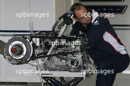 07.07.2011 Silverstone, UK, England,  Williams F1 Team mechanic - Formula 1 World Championship, Rd 09, British Grand Prix, Thursday