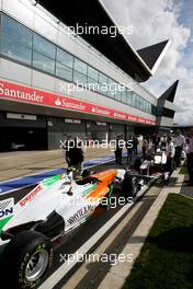 07.07.2011 Silverstone, UK, England,  Pitlane atmosphere, Force India F1 Team  - Formula 1 World Championship, Rd 09, British Grand Prix, Thursday