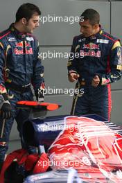 07.07.2011 Silverstone, UK, England,  Sebastien Buemi (SUI), Scuderia Toro Rosso  - Formula 1 World Championship, Rd 09, British Grand Prix, Thursday