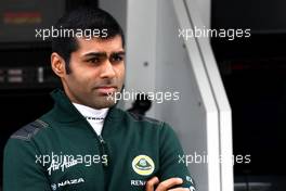 22.07.2011 Nurburgring, Germany,  Karun Chandhok (IND), test driver, Lotus F1 Team- Formula 1 World Championship, Rd 10, German Grand Prix, Friday Practice