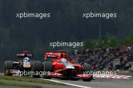 22.07.2011 Nurburgring, Germany,  Timo Glock (GER), Virgin Racing  - Formula 1 World Championship, Rd 10, German Grand Prix, Friday Practice