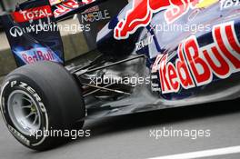 22.07.2011 Nurburgring, Germany,  Rear suspension on the Red Bull - Formula 1 World Championship, Rd 10, German Grand Prix, Friday Practice