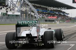22.07.2011 Nurburgring, Germany,  Nico Rosberg (GER), Mercedes GP Petronas F1 Team - Formula 1 World Championship, Rd 10, German Grand Prix, Friday Practice