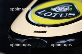 22.07.2011 Nurburgring, Germany,  Lotus Renault GP nose cone - Formula 1 World Championship, Rd 10, German Grand Prix, Friday Practice