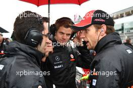 24.07.2011 Nurburgring, Germany,  Jenson Button (GBR), McLaren Mercedes - Formula 1 World Championship, Rd 10, German Grand Prix, Sunday Pre-Race Grid