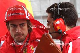 24.07.2011 Nurburgring, Germany,  Fernando Alonso (ESP), Scuderia Ferrari  - Formula 1 World Championship, Rd 10, German Grand Prix, Sunday Pre-Race Grid