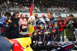 24.07.2011 Nurburgring, Germany,  Sebastian Vettel (GER), Red Bull Racing - Formula 1 World Championship, Rd 10, German Grand Prix, Sunday Pre-Race Grid