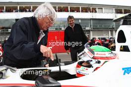 24.07.2011 Nurburgring, Germany,  Bernie Ecclestone (GBR) with Sergio Pérez (MEX), Sauber F1 Team - Formula 1 World Championship, Rd 10, German Grand Prix, Sunday Pre-Race Grid