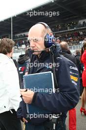 24.07.2011 Nurburgring, Germany,  Adrian Newey (GBR), Red Bull Racing, Technical Operations Director - Formula 1 World Championship, Rd 10, German Grand Prix, Sunday Pre-Race Grid