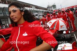 24.07.2011 Nurburgring, Germany,  Grid girl - Formula 1 World Championship, Rd 10, German Grand Prix, Sunday Pre-Race Grid