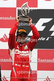 24.07.2011 Nurburgring, Germany,  Fernando Alonso (ESP), Scuderia Ferrari  - Formula 1 World Championship, Rd 10, German Grand Prix, Sunday Podium