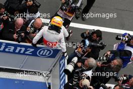 24.07.2011 Nurburgring, Germany,  Lewis Hamilton (GBR), McLaren Mercedes - Formula 1 World Championship, Rd 10, German Grand Prix, Sunday Podium