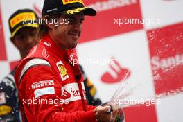 24.07.2011 Nurburgring, Germany,  Fernando Alonso (ESP), Scuderia Ferrari - Formula 1 World Championship, Rd 10, German Grand Prix, Sunday Podium