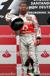 24.07.2011 Nurburgring, Germany,  Lewis Hamilton (GBR), McLaren Mercedes  - Formula 1 World Championship, Rd 10, German Grand Prix, Sunday Podium