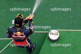 24.07.2011 Nurburgring, Germany,  Mark Webber (AUS), Red Bull Racing - Formula 1 World Championship, Rd 10, German Grand Prix, Sunday Podium