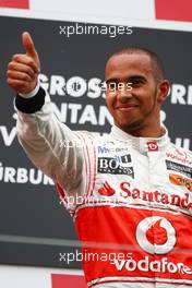 24.07.2011 Nurburgring, Germany,  1st place Lewis Hamilton (GBR), McLaren Mercedes - Formula 1 World Championship, Rd 10, German Grand Prix, Sunday Podium