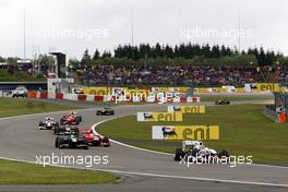 24.07.2011 Nurburgring, Germany,  Sergio Pérez (MEX), Sauber F1 Team - Formula 1 World Championship, Rd 10, German Grand Prix, Sunday Race