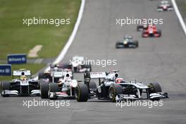 24.07.2011 Nurburgring, Germany,  Rubens Barrichello (BRA), AT&T Williams - Formula 1 World Championship, Rd 10, German Grand Prix, Sunday Race