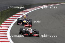 24.07.2011 Nurburgring, Germany,  Lewis Hamilton (GBR), McLaren Mercedes, Mark Webber (AUS), Red Bull Racing - Formula 1 World Championship, Rd 10, German Grand Prix, Sunday Race