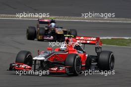 23.07.2011 Nurburgring, Germany,  Jérôme d'Ambrosio (BEL), Marussia Virgin Racing - Formula 1 World Championship, Rd 10, German Grand Prix, Saturday Practice