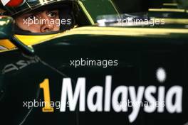 23.07.2011 Nurburgring, Germany,  Karun Chandhok (IND), test driver, Lotus F1 Team  - Formula 1 World Championship, Rd 10, German Grand Prix, Saturday Practice