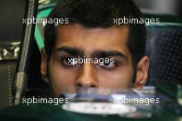 23.07.2011 Nurburgring, Germany,  Karun Chandhok (IND), test driver, Lotus F1 Team  - Formula 1 World Championship, Rd 10, German Grand Prix, Saturday Practice