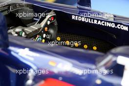 23.07.2011 Nurburgring, Germany,  Smiley faces in the cockpit of Sebastian Vettel (GER), Red Bull Racing - Formula 1 World Championship, Rd 10, German Grand Prix, Saturday Qualifying